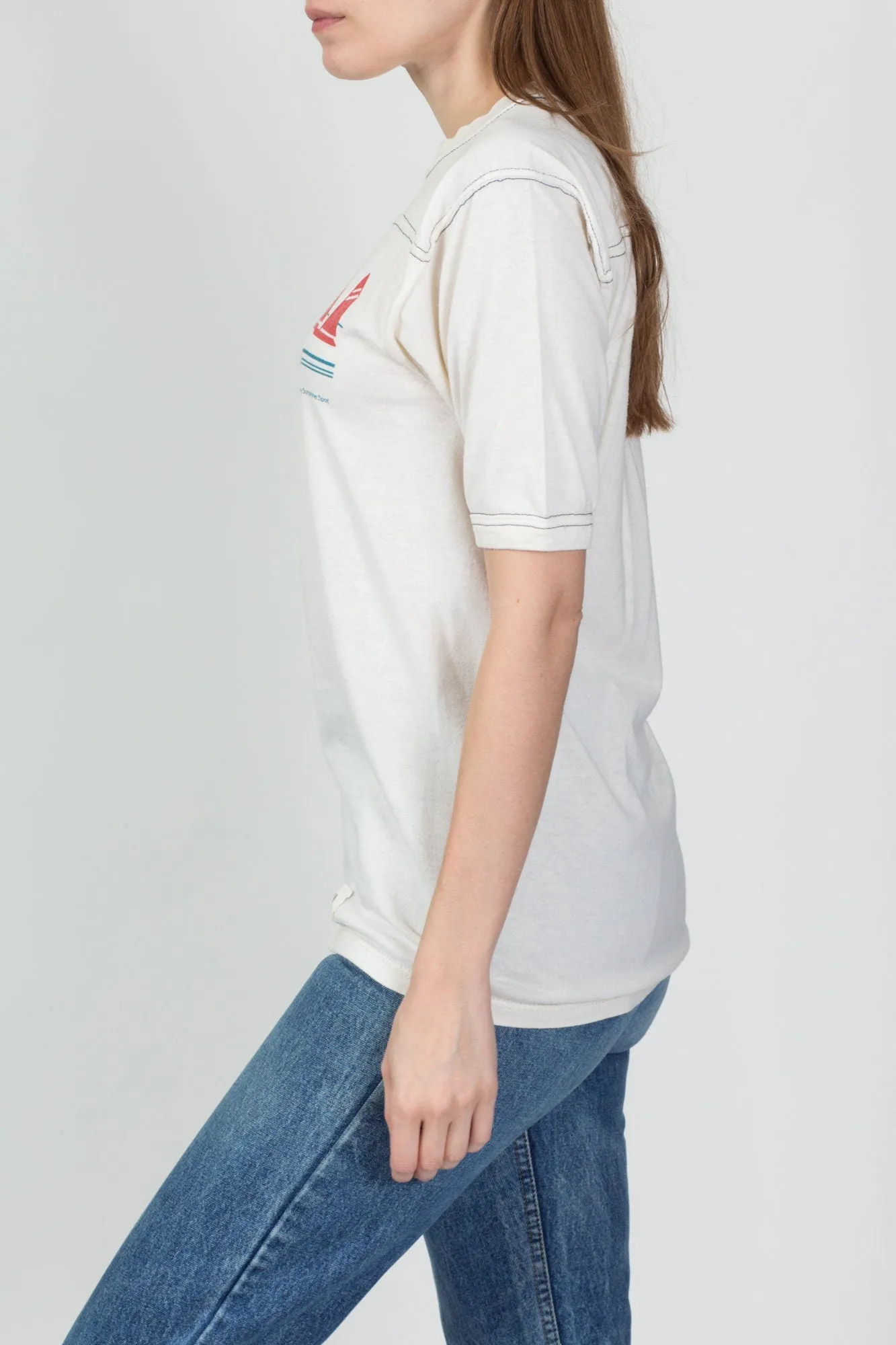 80s San Diego Sailboat T Shirt - Men's Small, Women's Medium