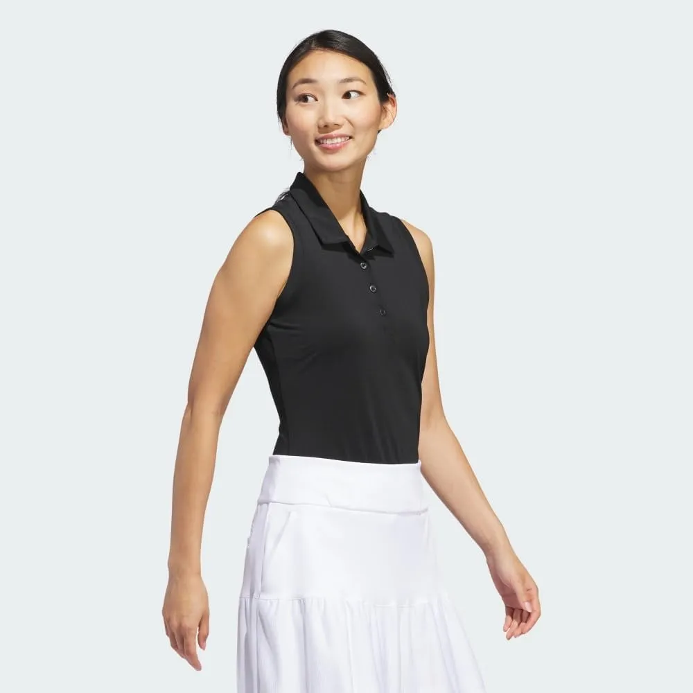 adidas Women's Ultimate365 Solid Sleeveless Polo Shirt