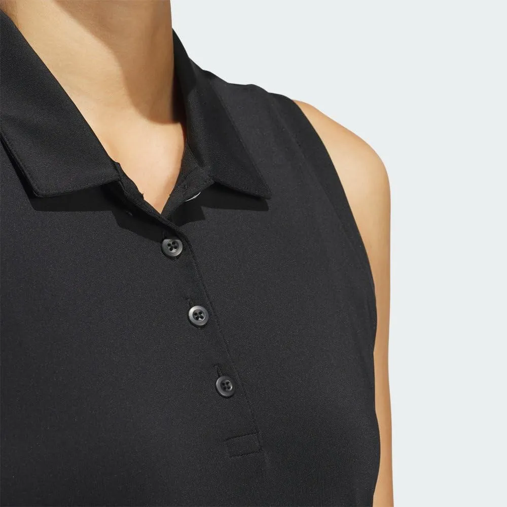 adidas Women's Ultimate365 Solid Sleeveless Polo Shirt