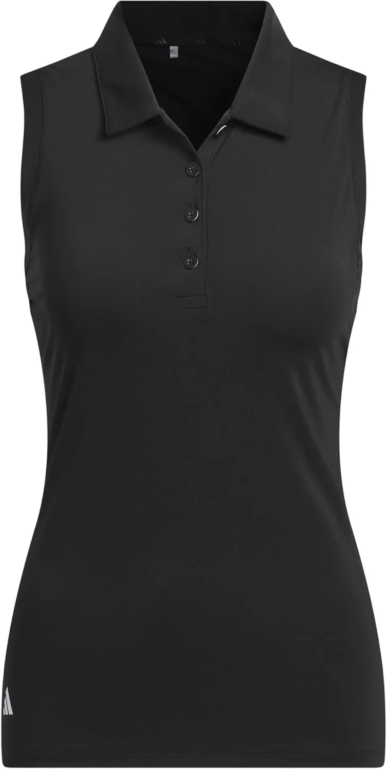 adidas Women's Ultimate365 Solid Sleeveless Polo Shirt