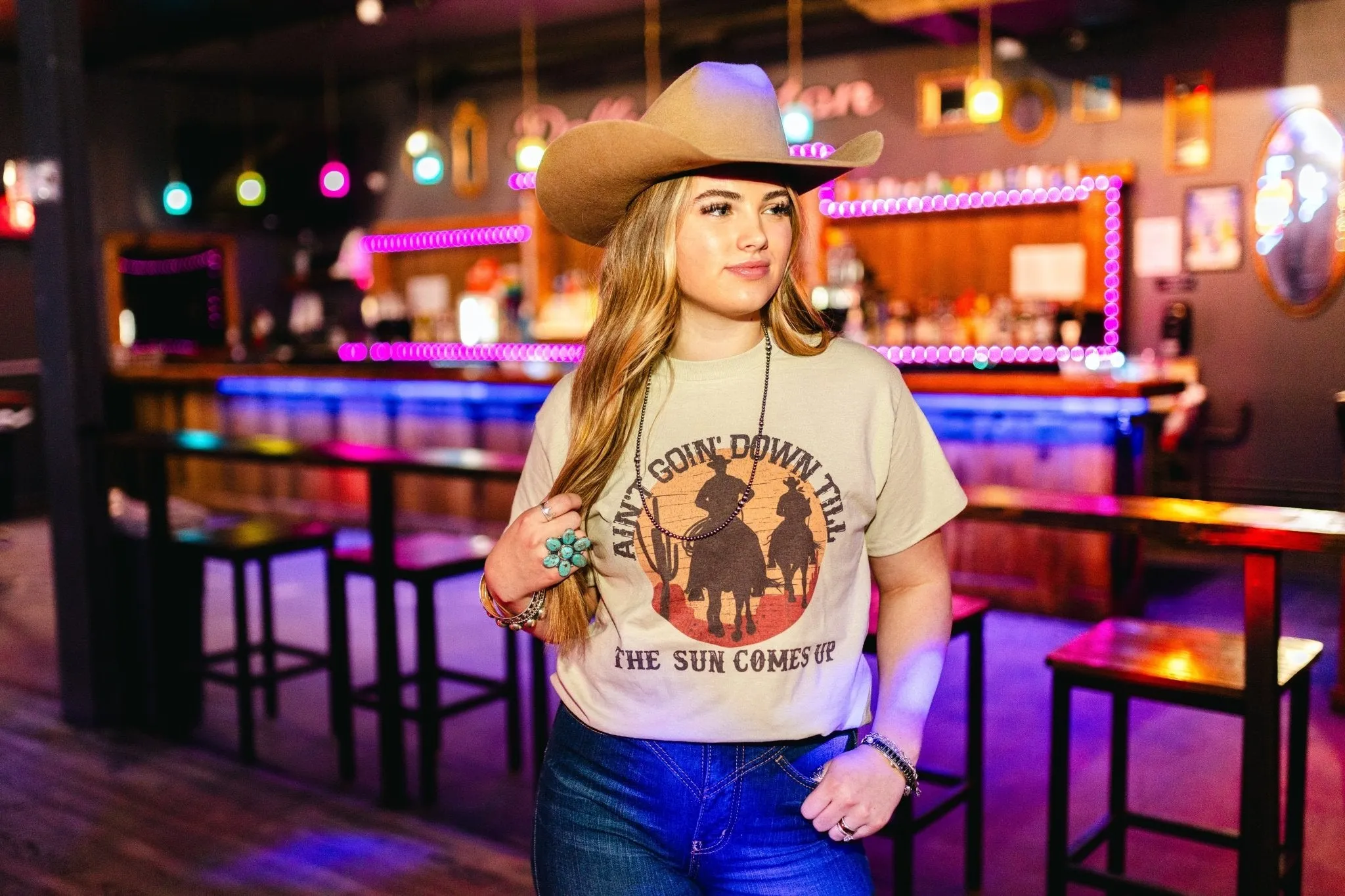 Ain't Going Down Cowboys Graphic Tee