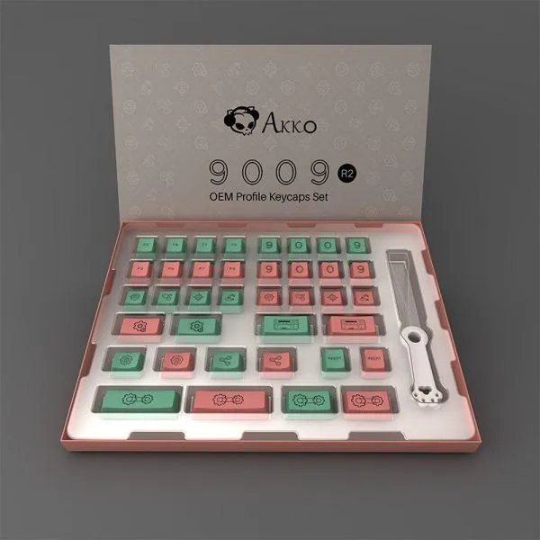 AKKO 9009 Retro R2 Industrial Style Novelty Keycaps OEM 38 KEYS