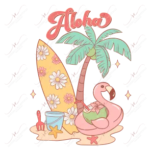 Aloha Summer-ready to press sublimation transfer print