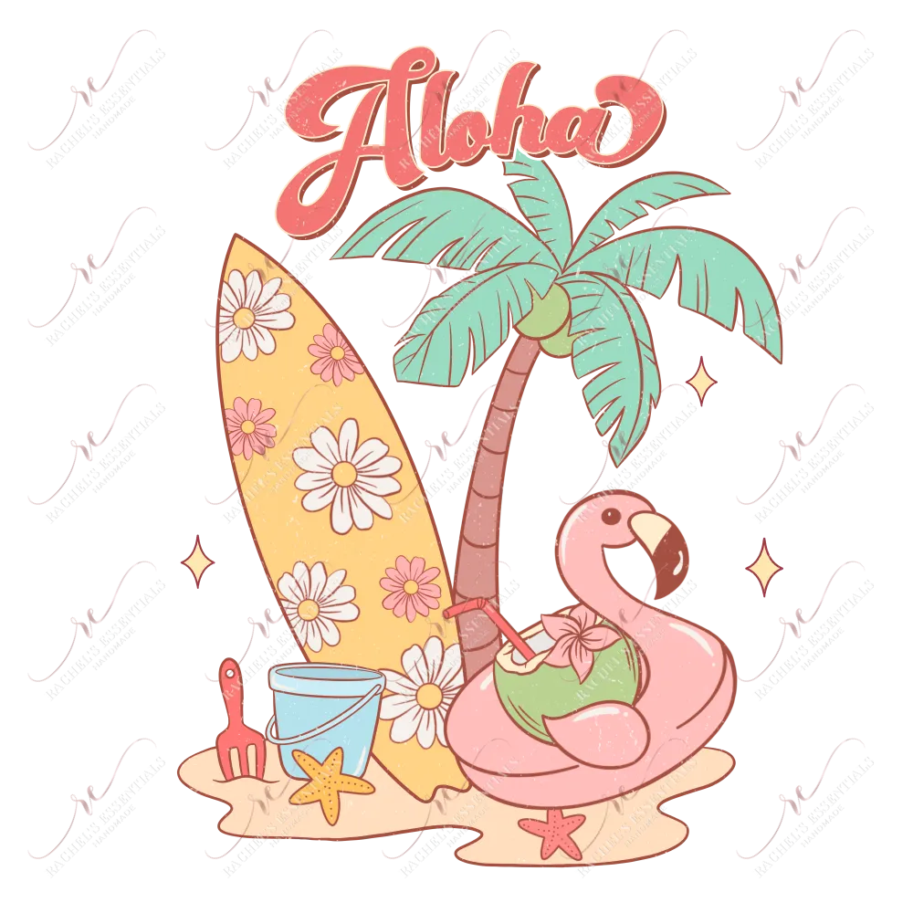 Aloha Summer-ready to press sublimation transfer print