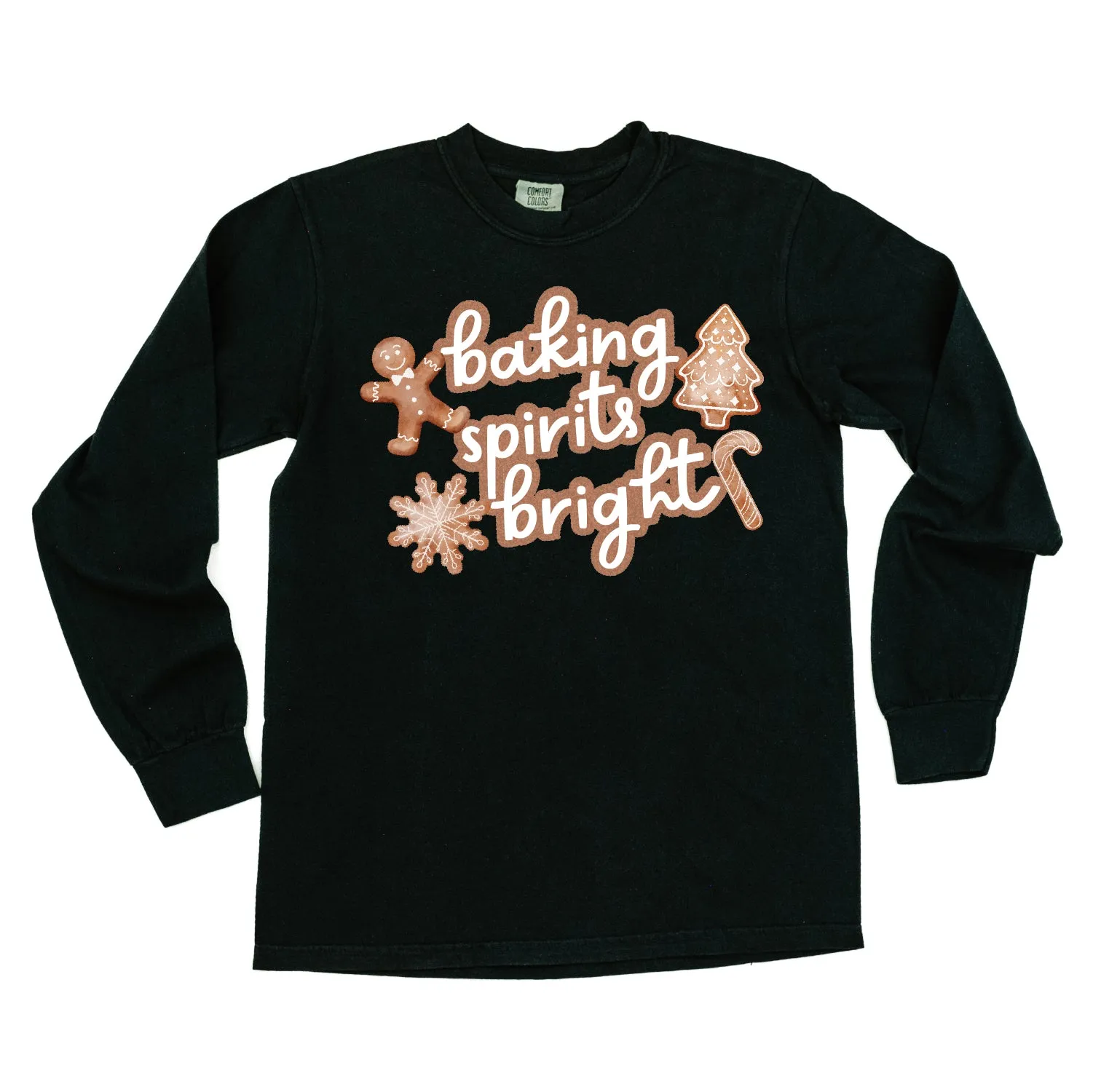 Baking Spirits Bright - LONG SLEEVE Comfort Colors Tee