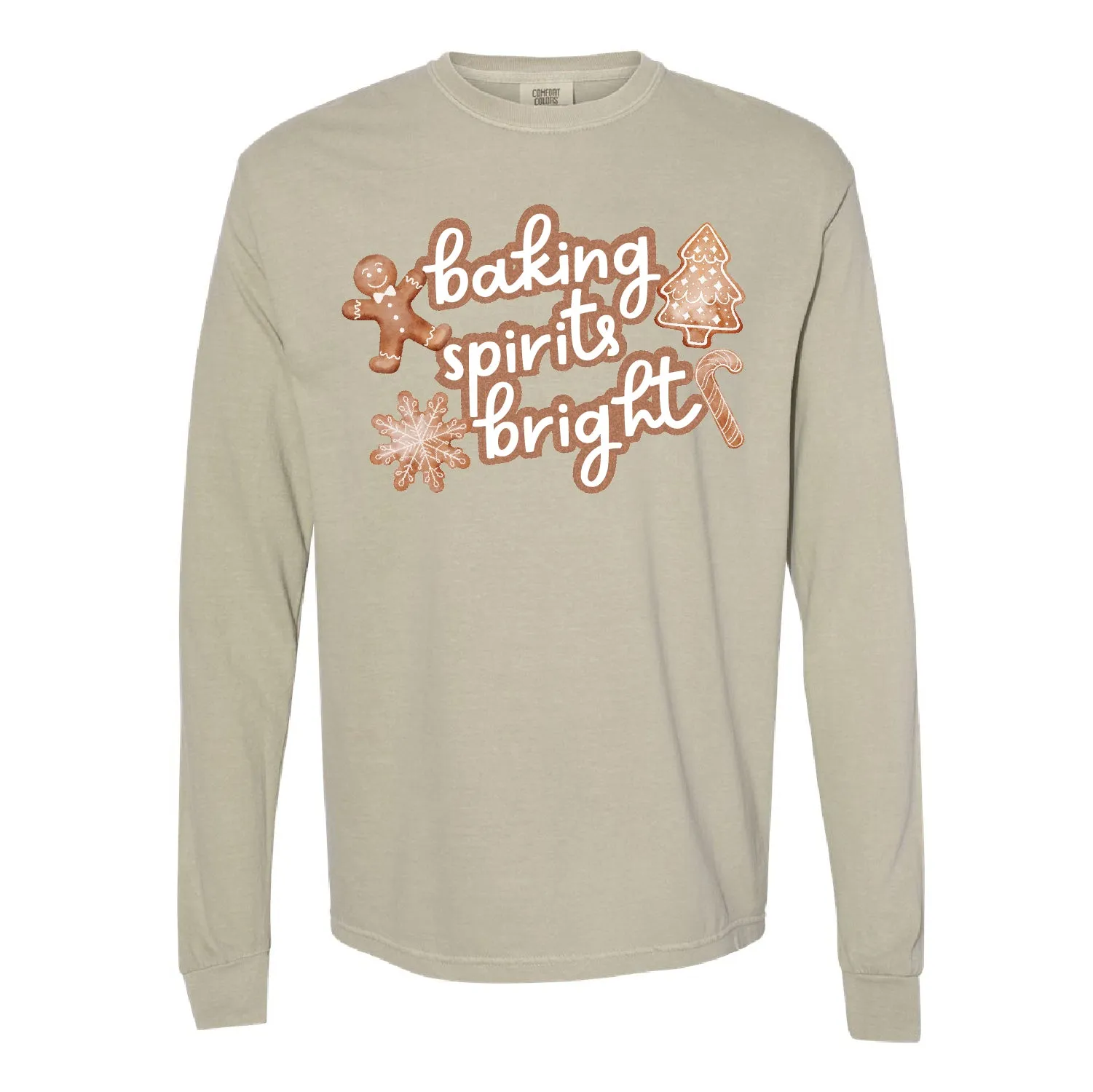 Baking Spirits Bright - LONG SLEEVE Comfort Colors Tee