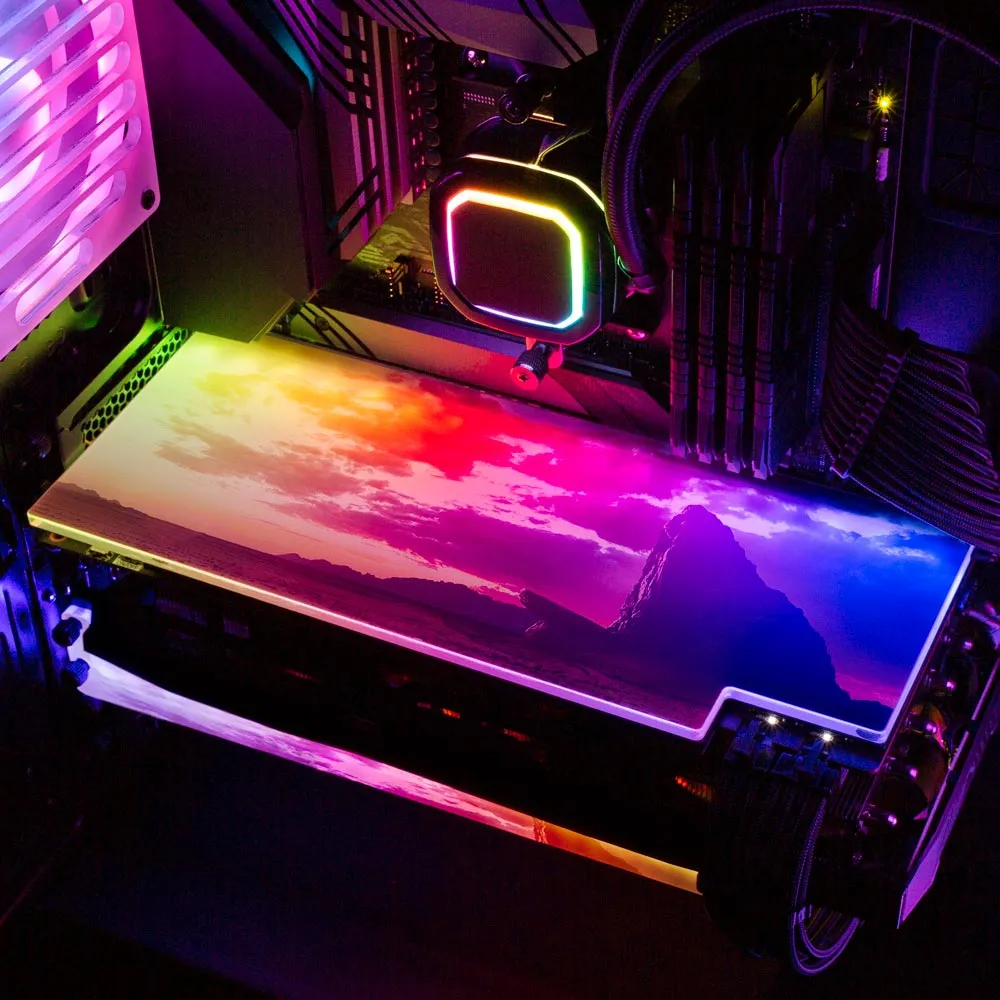 Big Cat Reflection RGB GPU Backplate