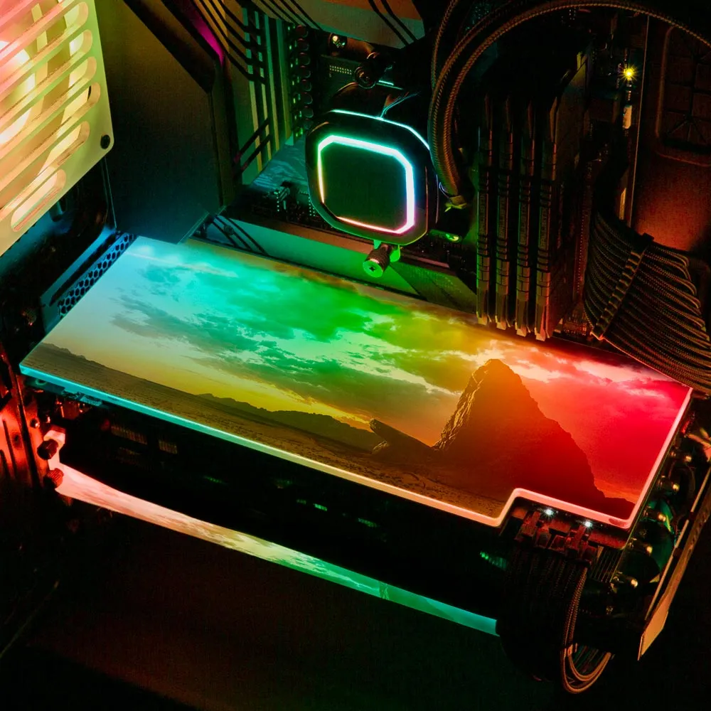 Big Cat Reflection RGB GPU Backplate