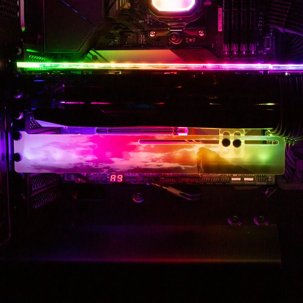 Big Cat Reflection RGB GPU Support Bracket