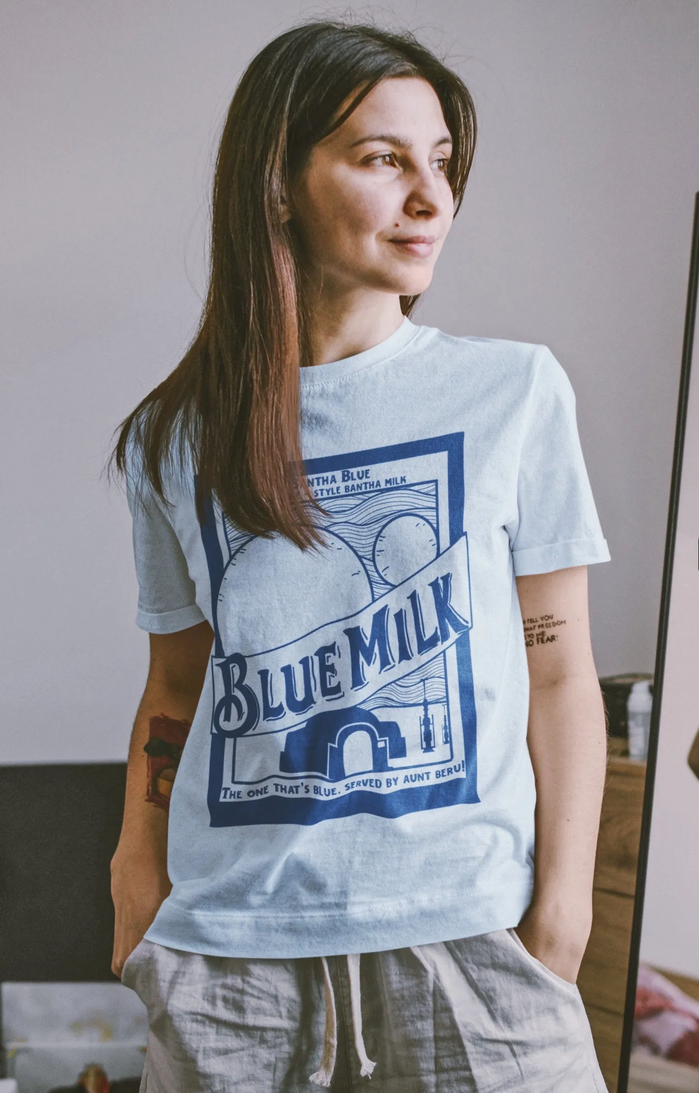 Blue Milk Garment Dyed Tee