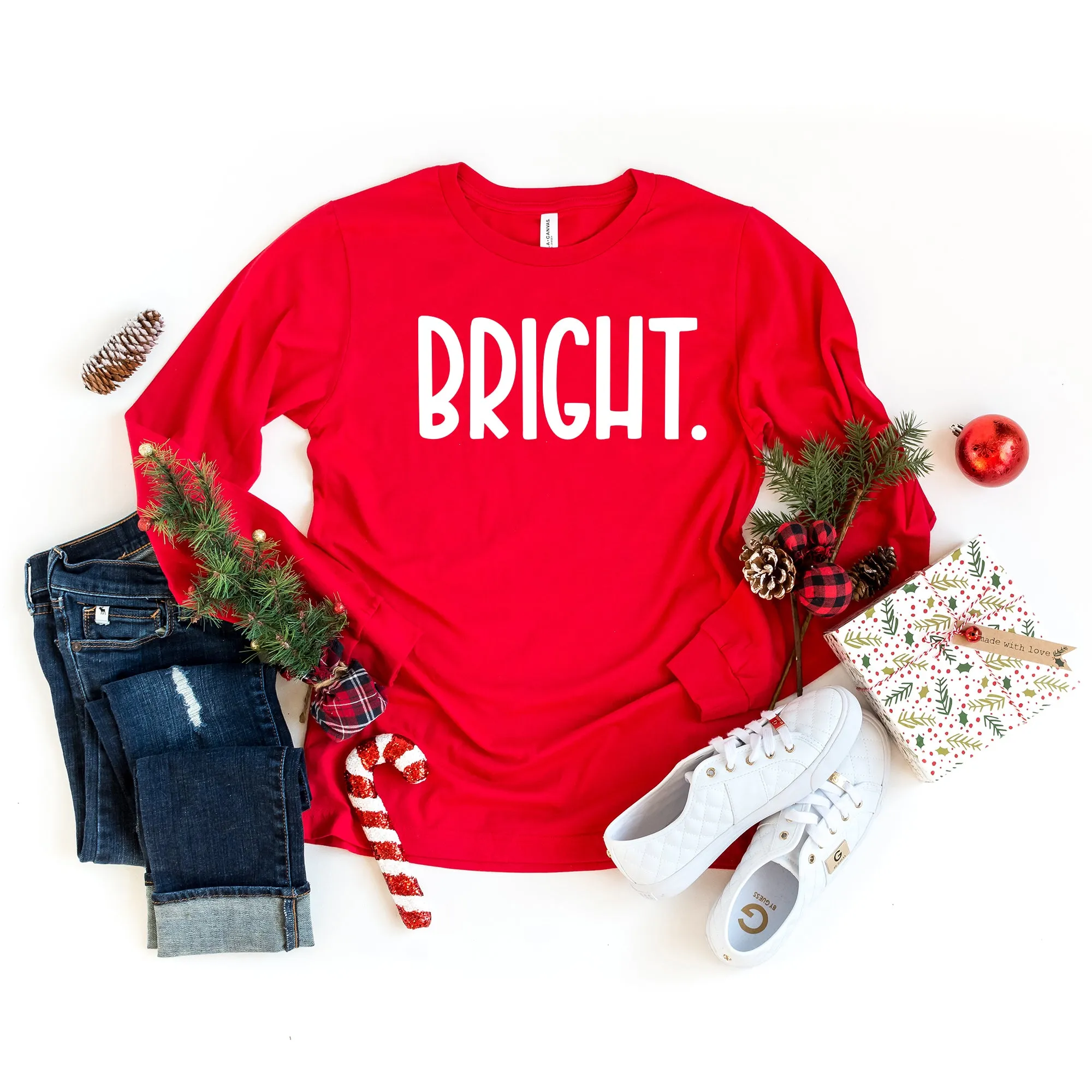 Bright Bold | Long Sleeve Crew Neck