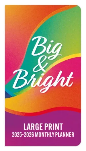 Browntrout Big & Bright Large Print 2025-2026 Two Year Monthly Pocket Planner