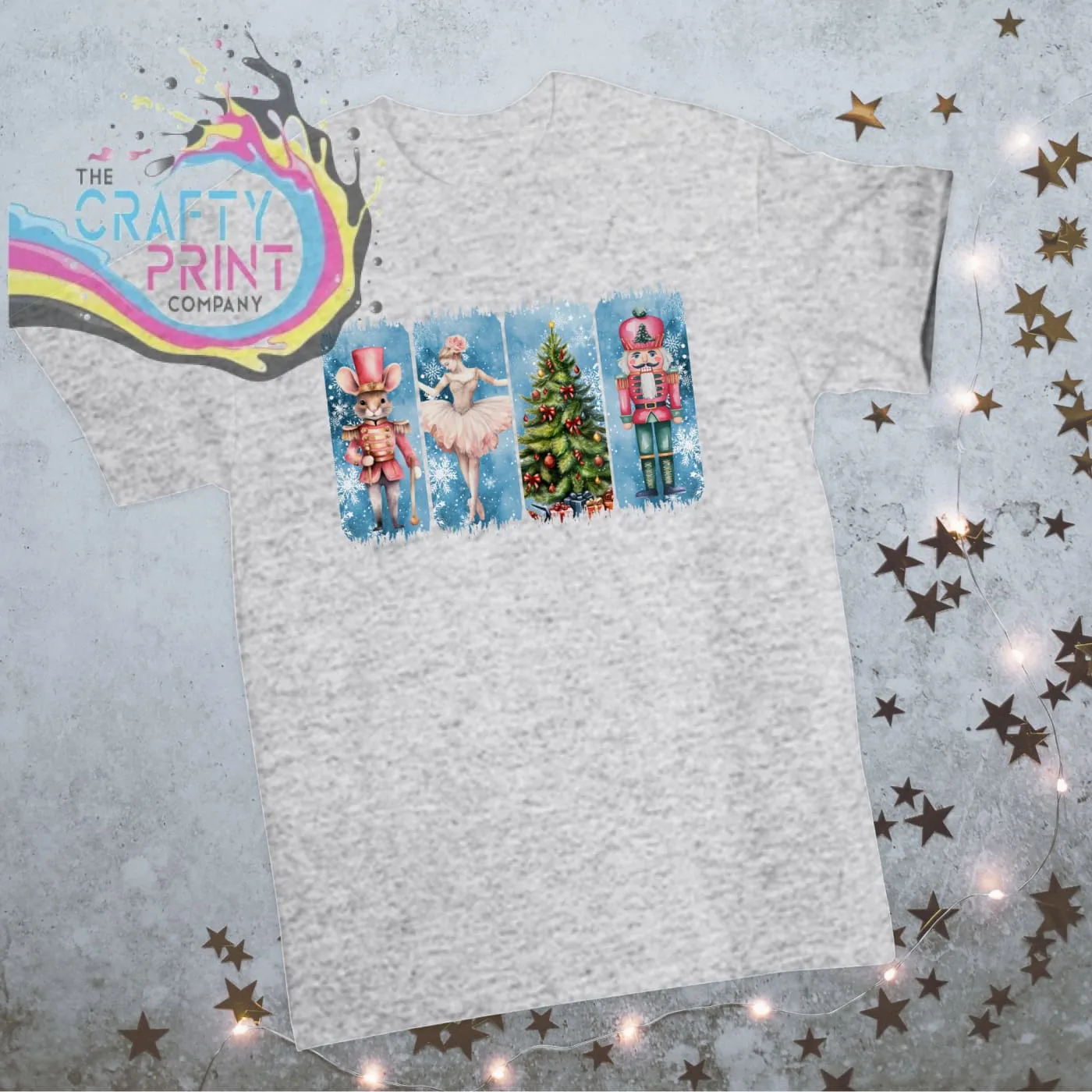 Brushstroke Nutcracker Christmas T-shirt