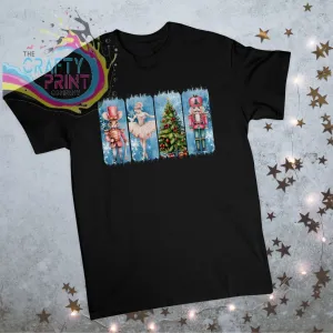 Brushstroke Nutcracker Christmas T-shirt