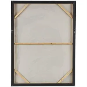 Canvas Art - Brown Abstract Women's Profile Framed Wall Art Decor