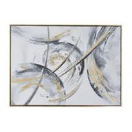 Canvas Art - Gold Abstract Framed Wall Art Decor