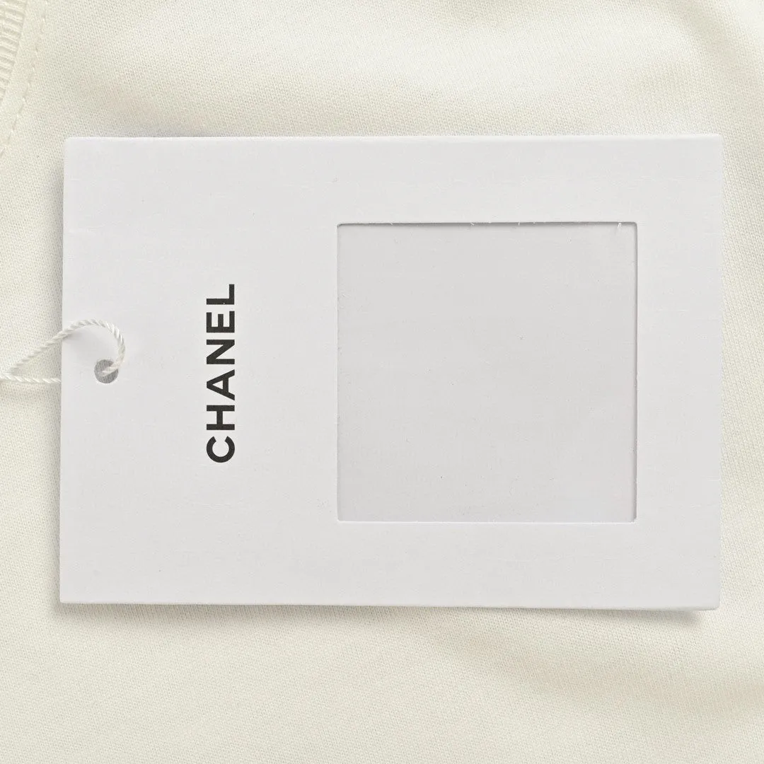 Chanel Pink Splash Logo T-Shirt