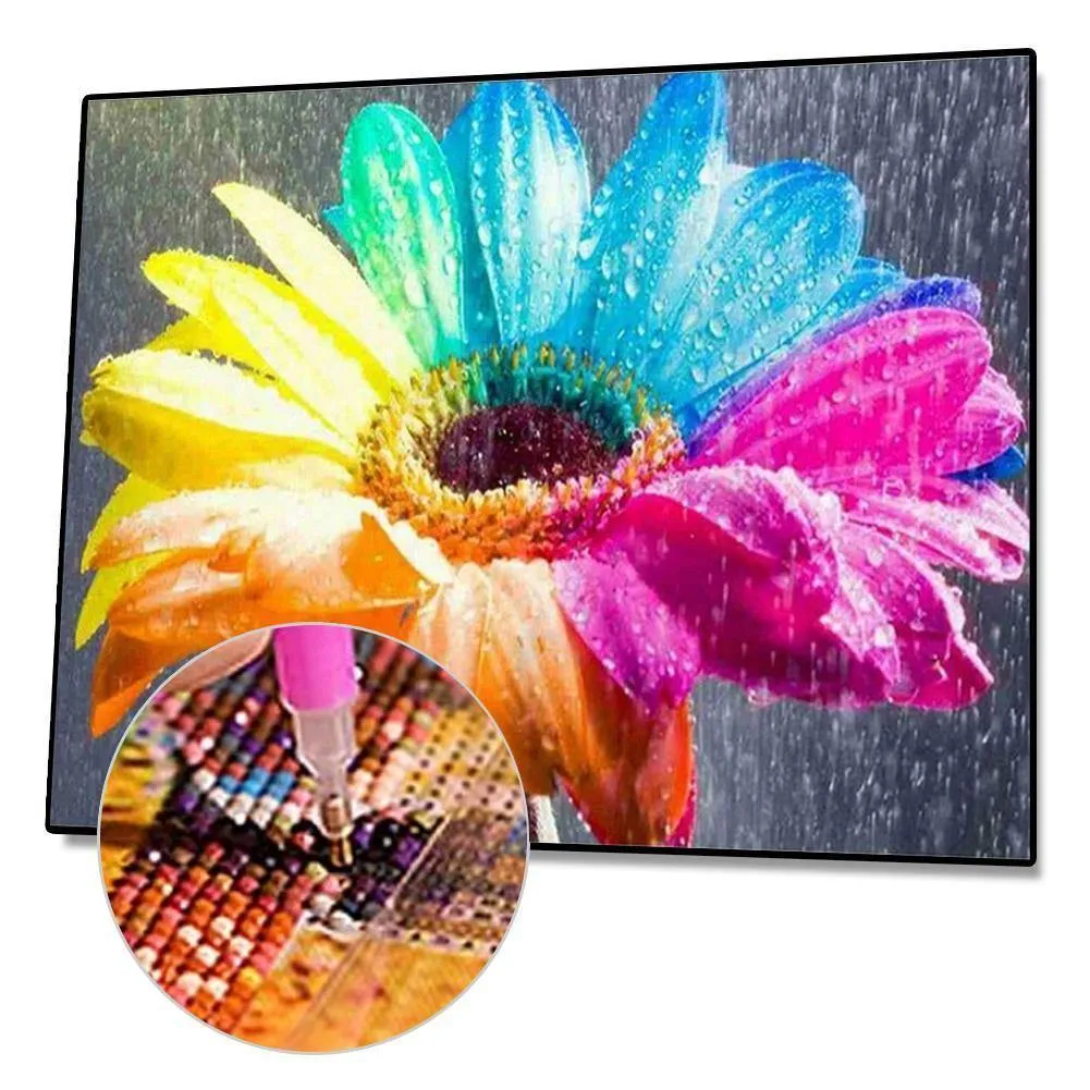 Colorful Flower - Full Diamond Painting - 40x30cm