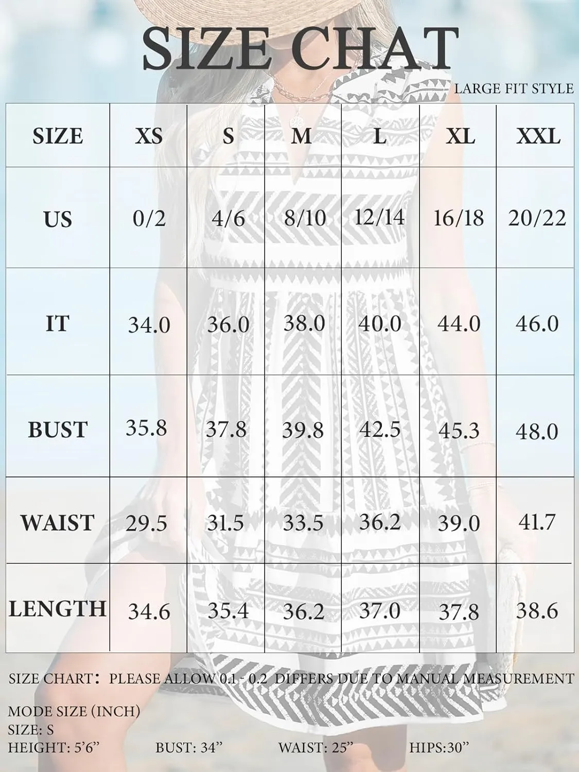CUPSHE Women's Ruffle Beach Mini Dress Split V Neck A Line Sleeveless Geometric Stripe Tropical Leaf Pattern Summer Dresses