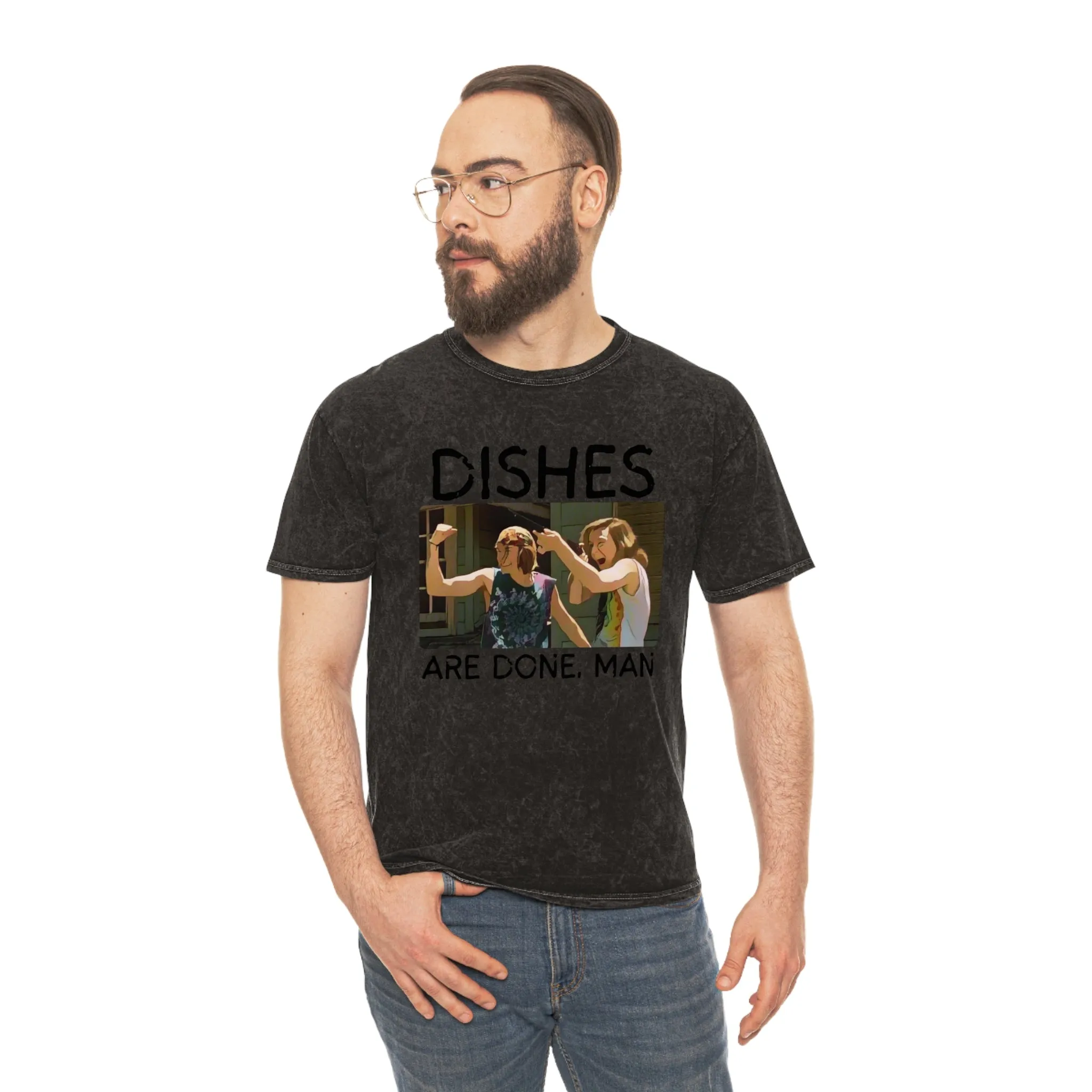 Dishes Are Done Man - Unisex Mineral Wash T-Shirt