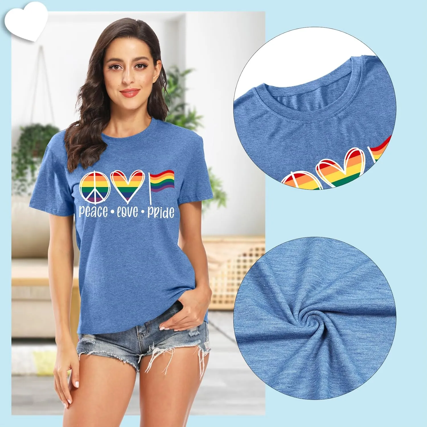Enough Shirt Womens Inspirational Letter Rainbow Graphic Tshirt Gay Pride Casual Tee Tops