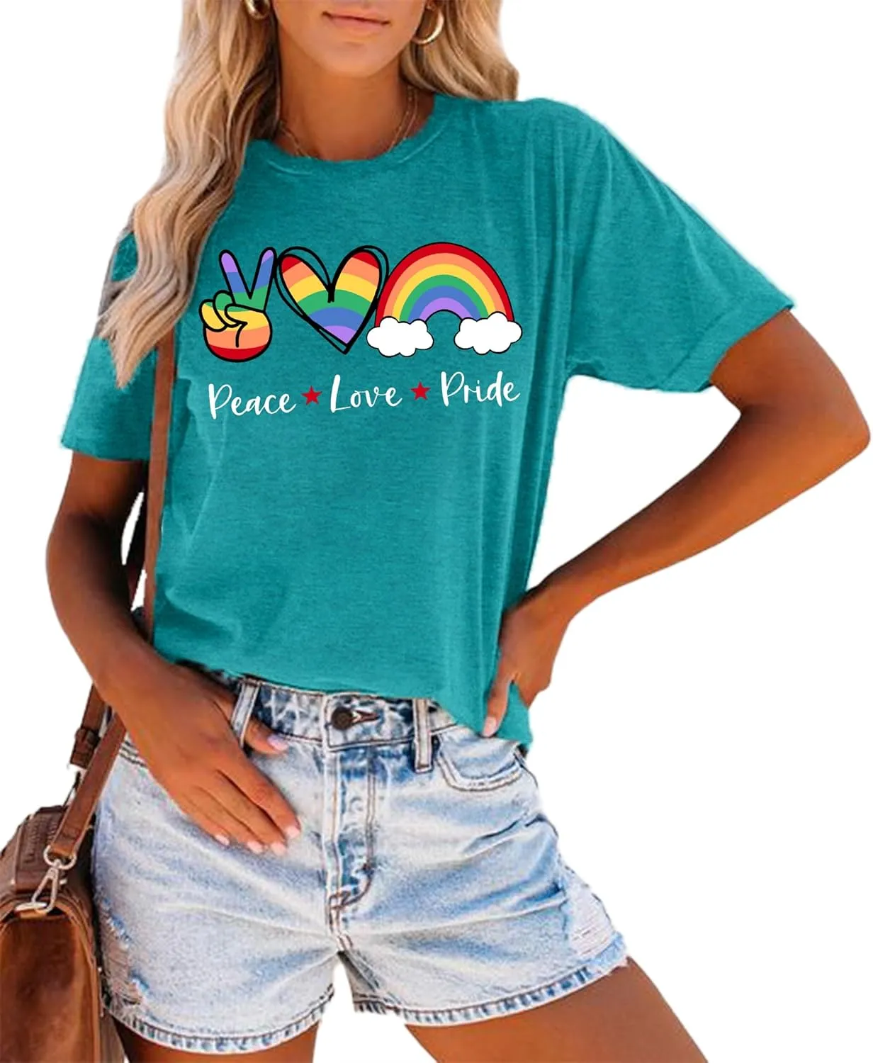 Enough Shirt Womens Inspirational Letter Rainbow Graphic Tshirt Gay Pride Casual Tee Tops