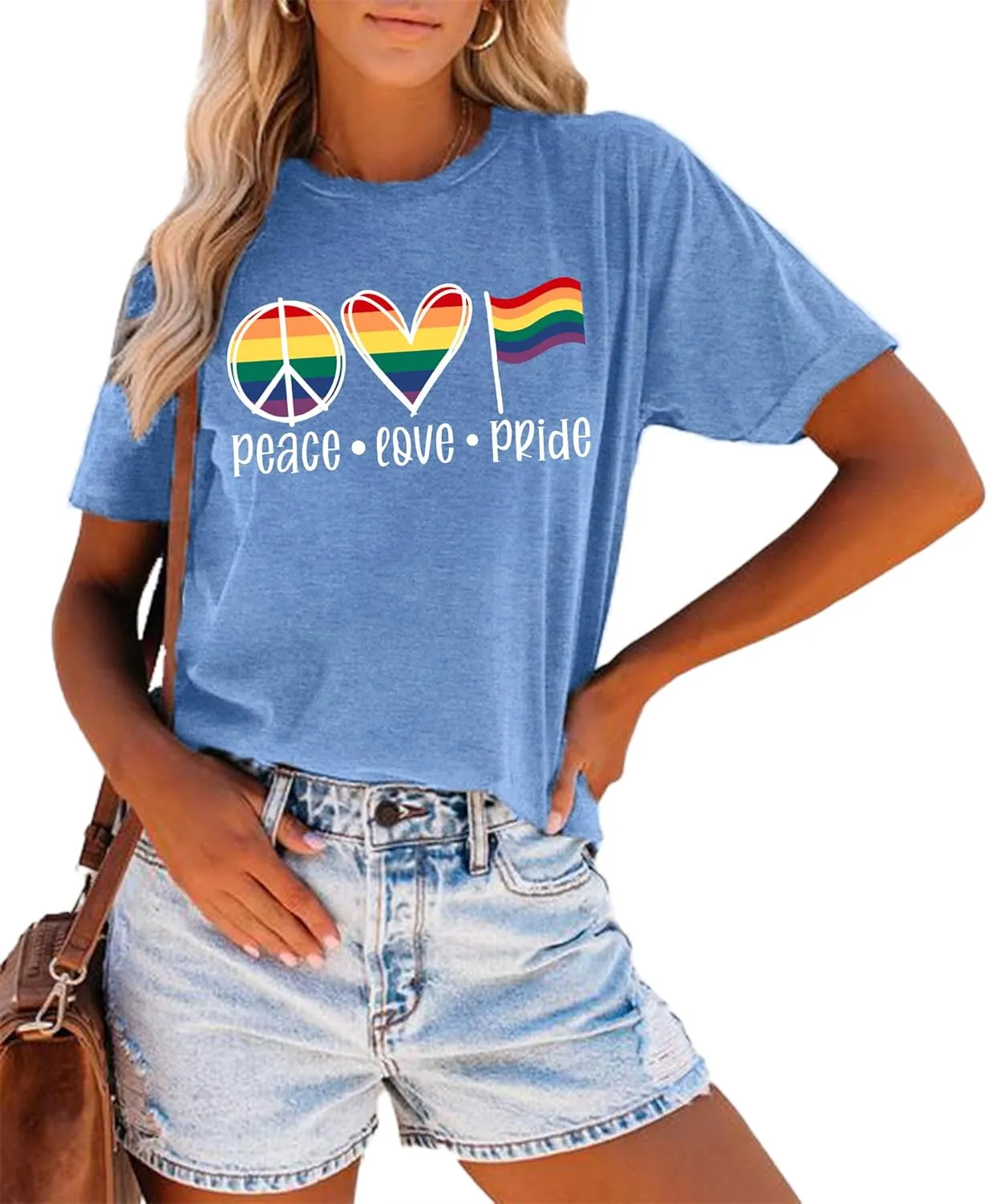 Enough Shirt Womens Inspirational Letter Rainbow Graphic Tshirt Gay Pride Casual Tee Tops