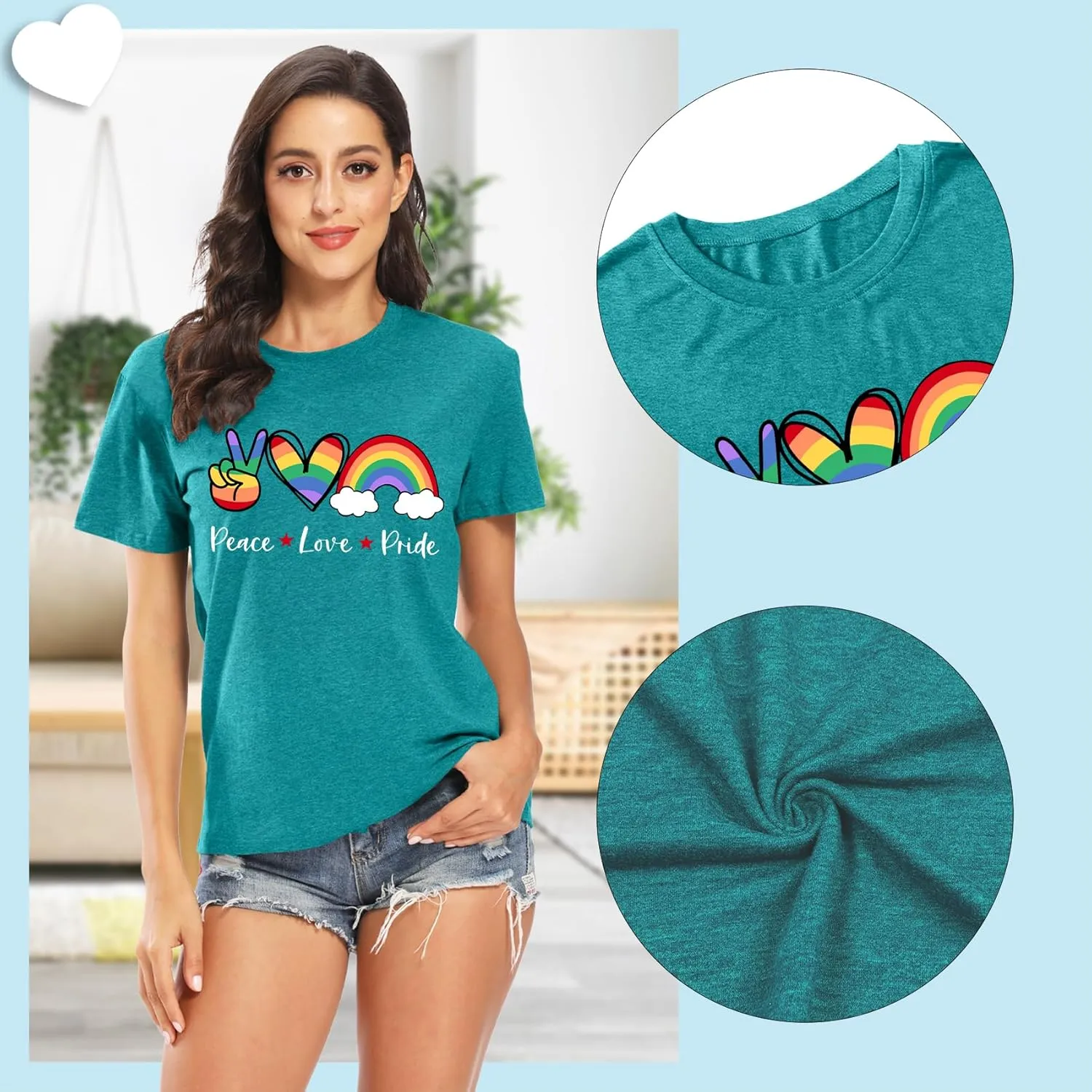 Enough Shirt Womens Inspirational Letter Rainbow Graphic Tshirt Gay Pride Casual Tee Tops