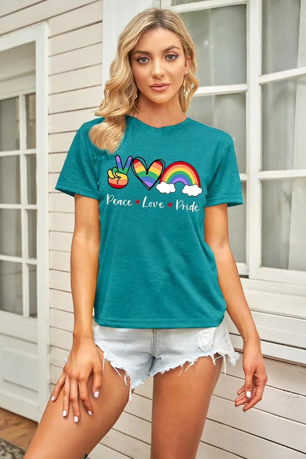 Enough Shirt Womens Inspirational Letter Rainbow Graphic Tshirt Gay Pride Casual Tee Tops