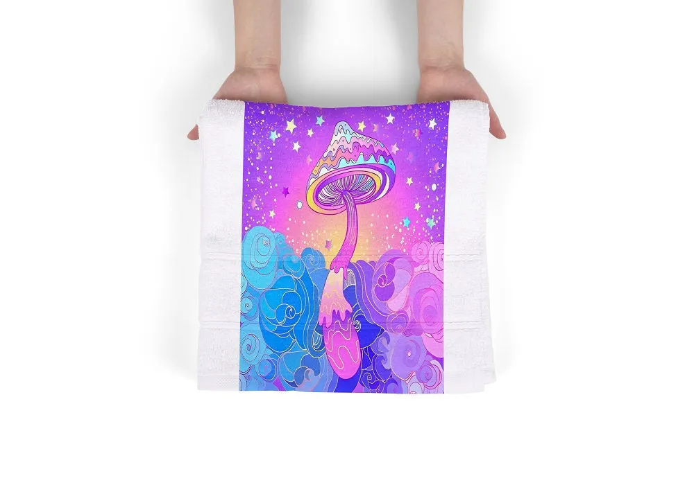 Fantasy Mushroom Art Set Of Two PRINTABLE ART, Funky Urban Decor, Abstract Neon Artwork, Mushroom Decor, Trippy Art, Purple Street Art