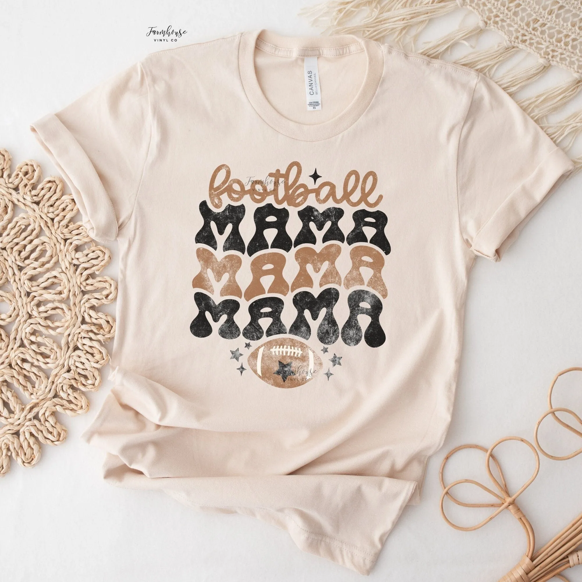 Football Mama Retro Shirt