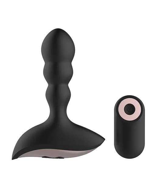 Gender Fluid Shake Anal Vibe W-remote - Black