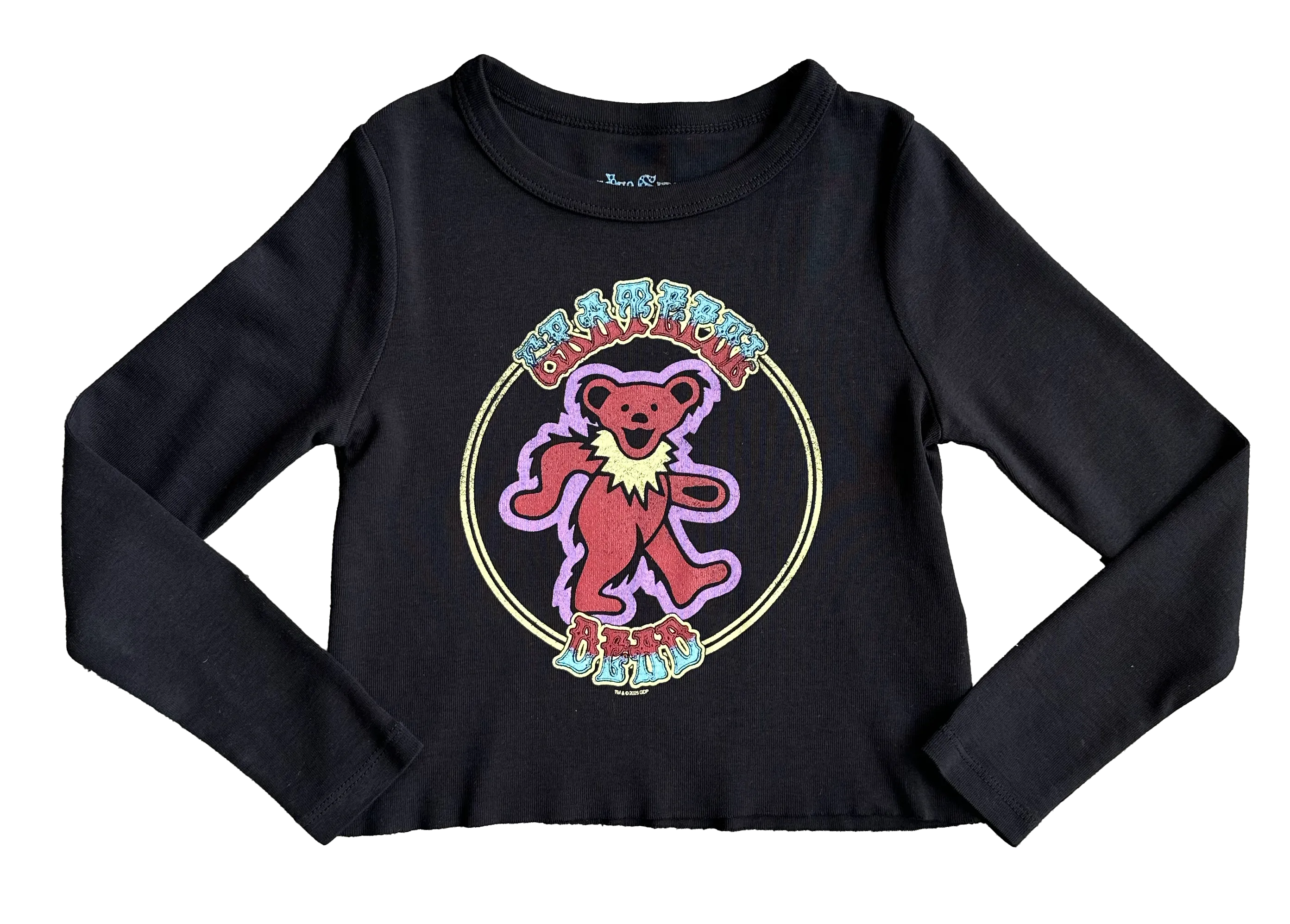 Grateful Dead Bear Black Fitted LS