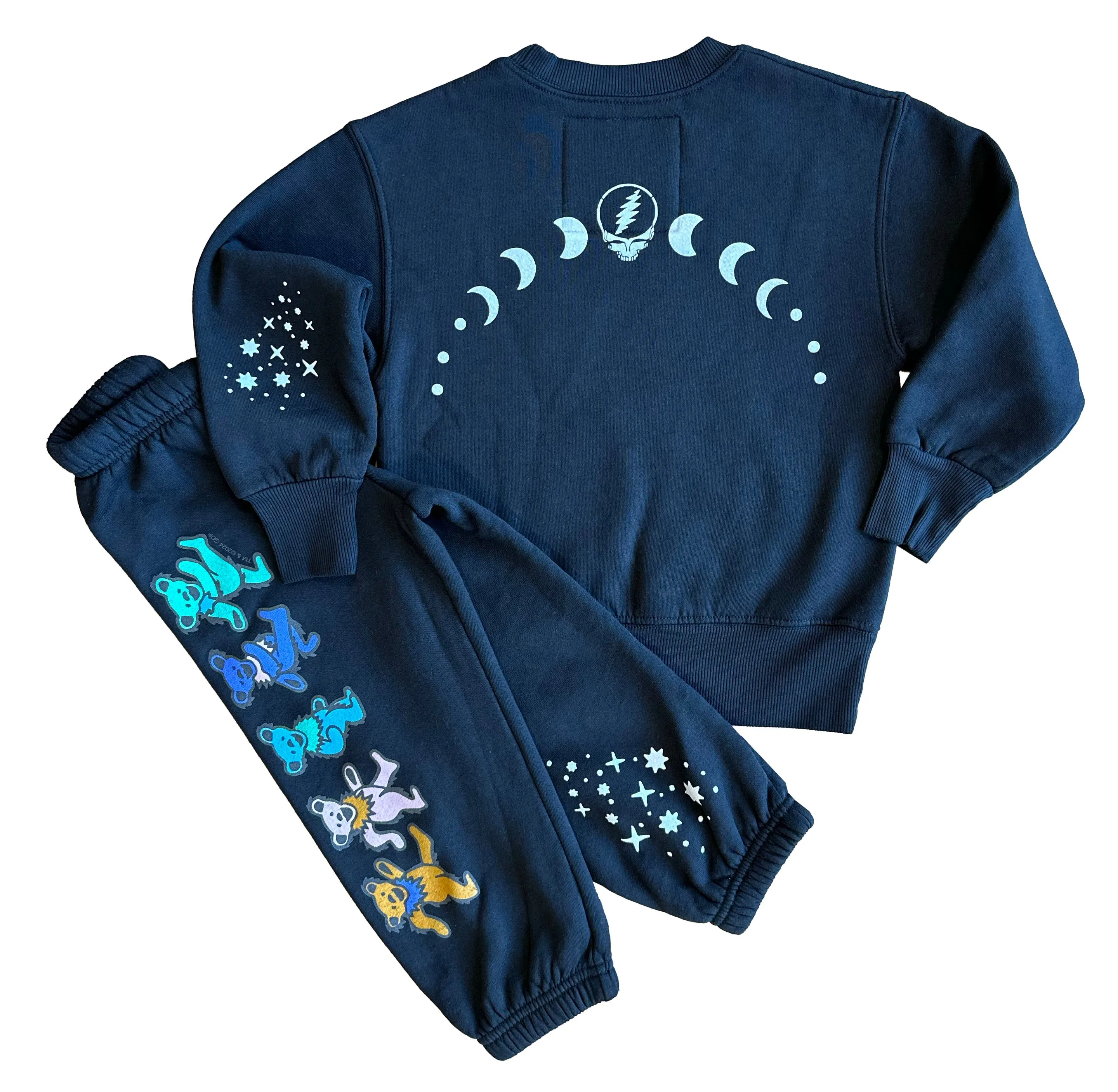 Grateful Dead Moons Black Crewneck