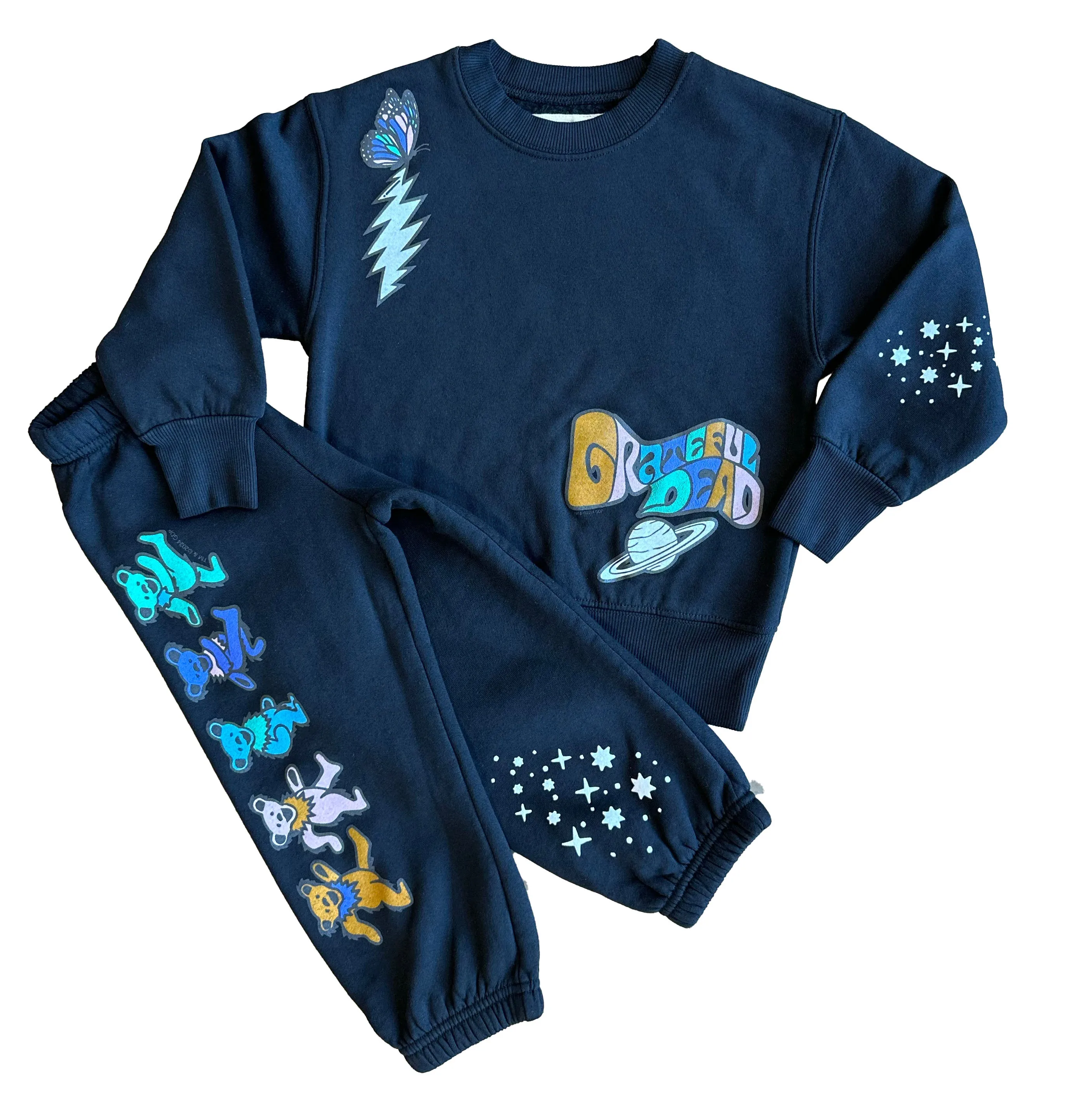 Grateful Dead Moons Black Crewneck
