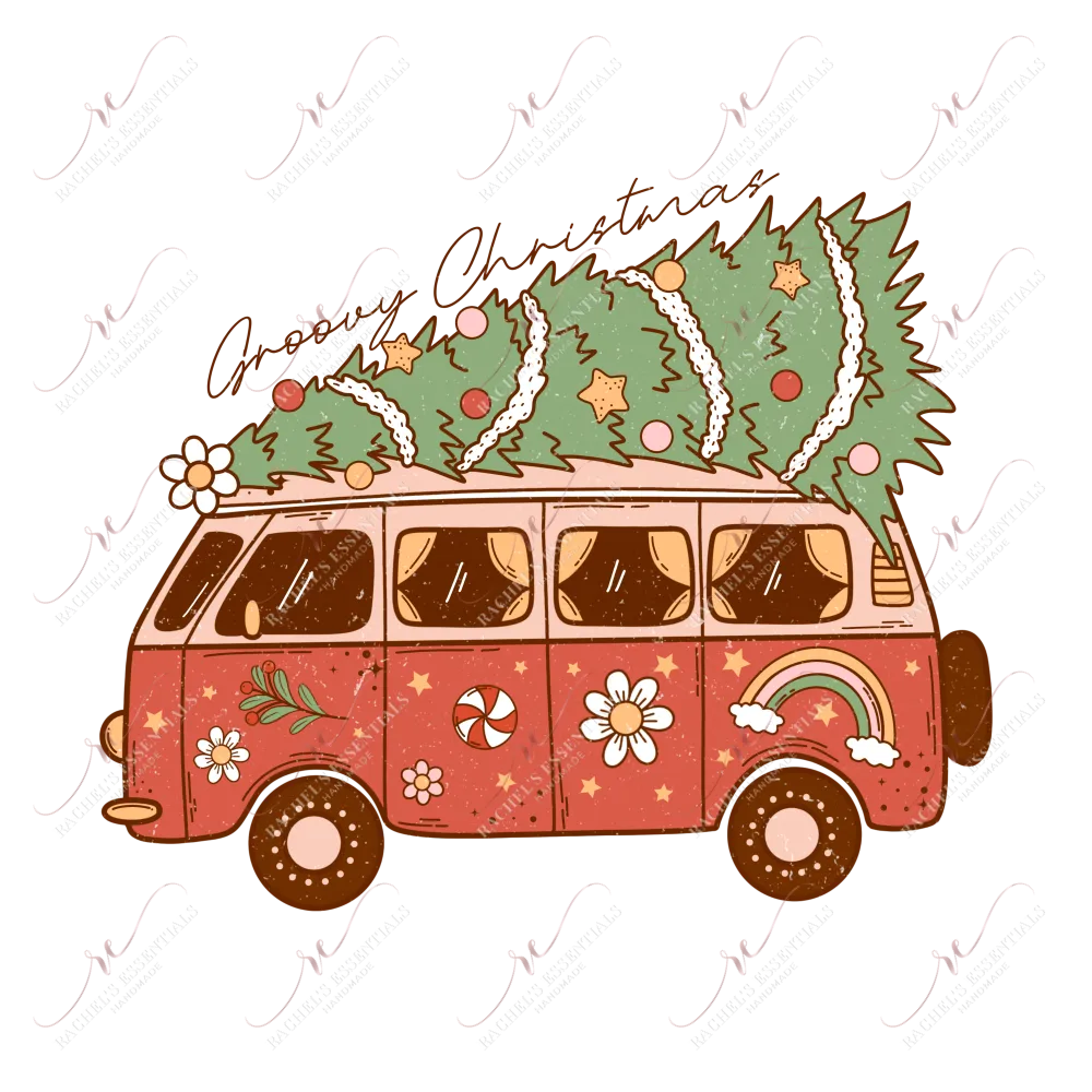 Groovy Christmas - ready to press sublimation transfer print 11/23