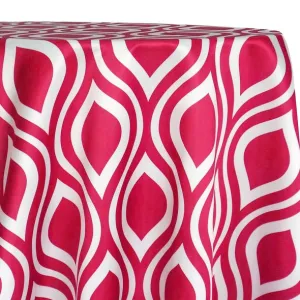 Groovy Print (Lamour) Table Linen in Fuchsia