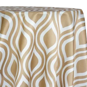 Groovy Print (Lamour) Table Linen in Khaki