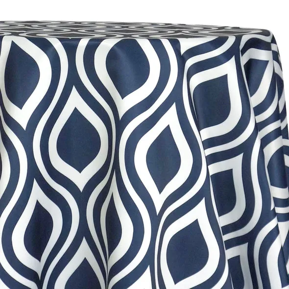 Groovy Print (Lamour) Table Linen in Navy