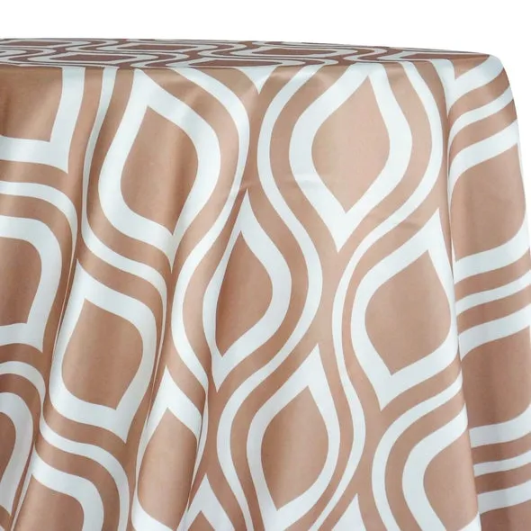 Groovy Print (Lamour) Table Linen in Taupe