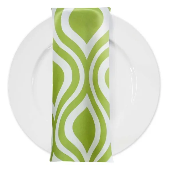 Groovy Print (Lamour) Table Napkin in Avocado