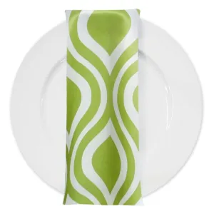 Groovy Print (Lamour) Table Napkin in Avocado