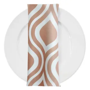 Groovy Print (Lamour) Table Napkin in Khaki