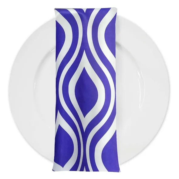 Groovy Print (Lamour) Table Napkin in Purple