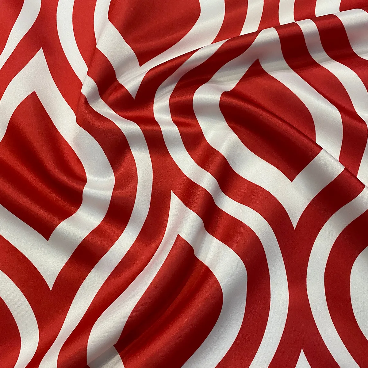 Groovy Print (Lamour) Table Napkin in Red