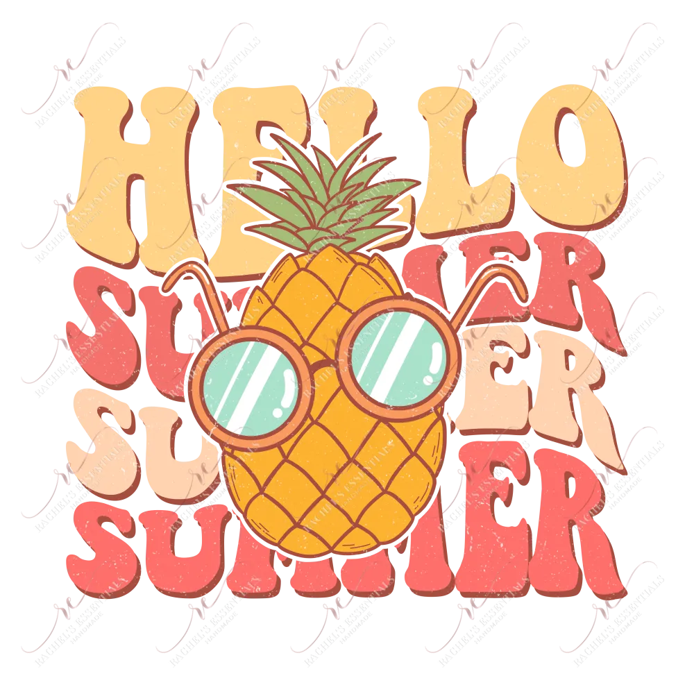 Hello Summer Summer Summer-ready to press sublimation transfer print