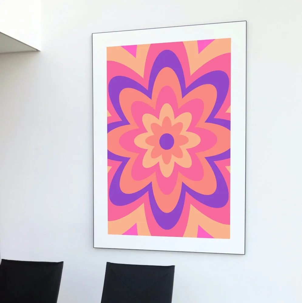 Hippie Gallery Wall 11 Pieces PRINTABLE WALL ART, Wall Art Colorful, Lemon Heart Smiley Face Flowers, Trippy Wall Art, Hippie Decor