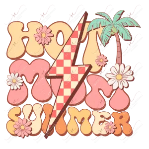 Hot Mom Summer-ready to press sublimation transfer print
