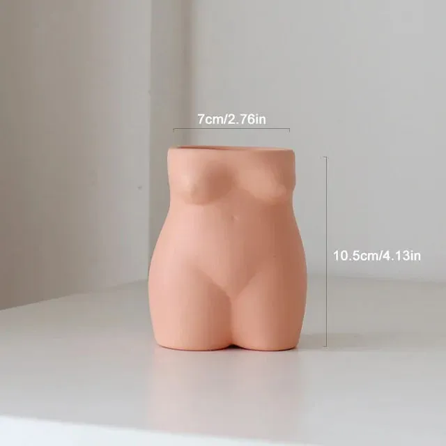 Human Body Sculpture Ceramic Vase