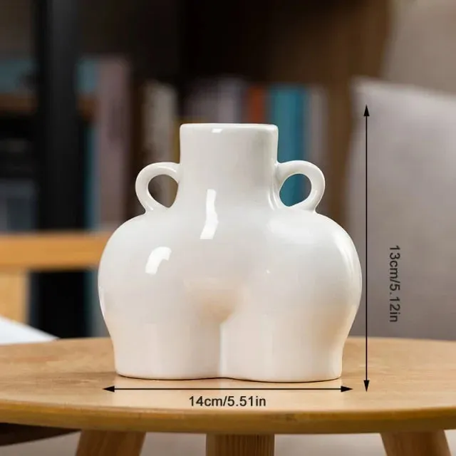 Human Body Sculpture Ceramic Vase
